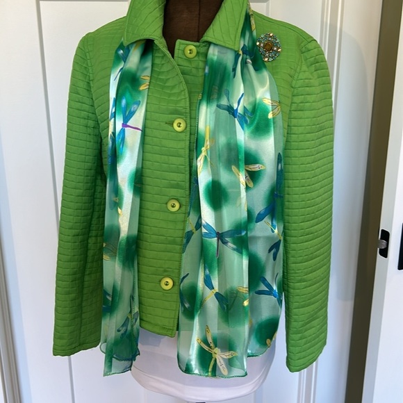 harve bernard sz 14p St Patrick’s day jacket, scarf, brooch and cuff all bundled - Picture 3 of 17
